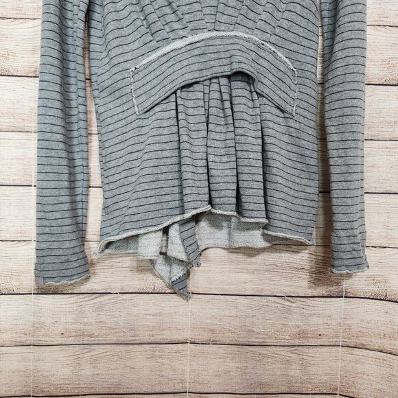 Free People WE THE FREE ANTHROPOLOGIE Stripe Ebb and Flow Jacket Size M Zipper - Picture 15 of 15